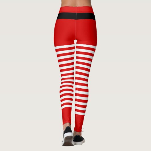 Santa Claus Kostüme Weihnachten-Leggings Leggings (Rückseite)