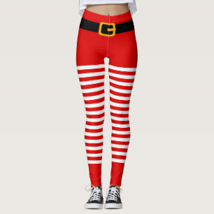 Santa Claus Kostüme Weihnachten-Leggings Leggings