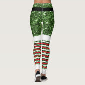 Santa Claus Kostüme Weihnachten-Leggings Leggings (Rückseite)