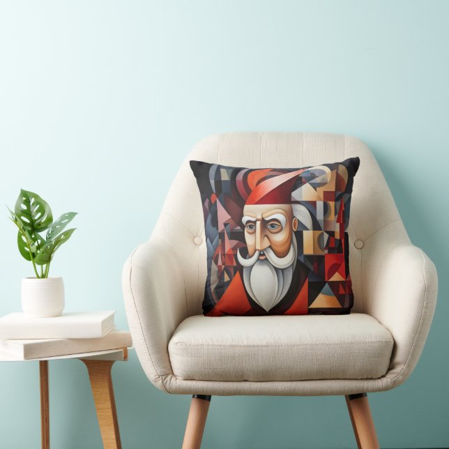 Santa Claus Kubismus Kissen (Stuhl )