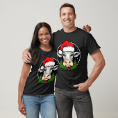 Santa Claus Kuh T-Shirt (Unisex)