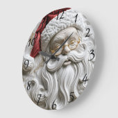 Santa Claus Kunst Große Wanduhr (Winkel)