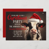 Santa Claus Kuw Weihnachten Einladung (Vorne/Hinten)