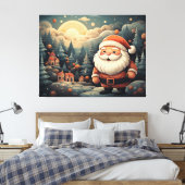 Santa Claus Leinwanddruck (Insitu (Schlafzimmer))