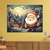 Santa Claus Leinwanddruck (Insitu (Wohnzimmer))