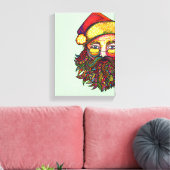 Santa Claus Leinwanddruck (Insitu (Wohnzimmer))