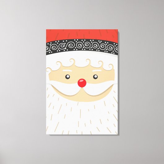 Santa Claus Leinwanddruck (Vorderseite)