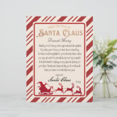Santa Claus Letter Full Sled Printable (Stehend Vorderseite)