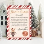 Santa Claus Letter Niedlich Rentier druckbar