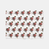 Santa Claus Lieben Donkeys Fleecedecke (Vorderseite (Horizontal))