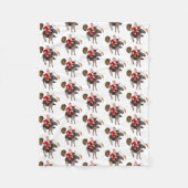 Santa Claus Lieben Donkeys Fleecedecke (Vorderseite)