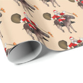 Santa Claus Lieben Donkeys Geschenkpapier (Rolleneckpunkt)
