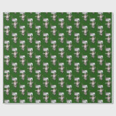 Santa Claus Lieben Poker spielen Geschenkpapier (Flach)