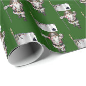 Santa Claus Lieben Poker spielen Geschenkpapier (Rolleneckpunkt)
