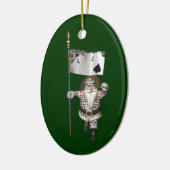 Santa Claus Lieben Poker spielen Keramik Ornament (Links)