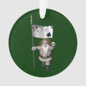 Santa Claus Lieben Poker spielen Ornament (Vorderseite)