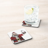 Santa Claus Lieben Snowy Owl Untersetzer (Rechte Seite)