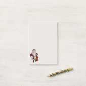 Santa Claus Lieben spielen Geige Post-it Klebezettel (Auf Schreibtisch)