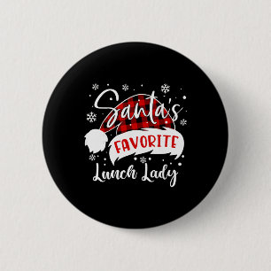 Santa Claus Lieblings-Mittagessen-Dame Hut Flanell Button