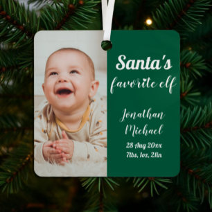 Santa Claus' Lieblingselfen Baby Weihnachten Ornament Aus Metall