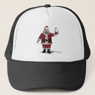 Santa Claus Loves Snowy Owl Truckerkappe