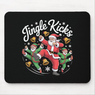 Santa Claus Lustiger Jingle Tritt Hässlich Weihnac Mousepad