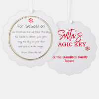 Santa Claus Magic Key Tag (Fügen Sie Ihren eigenen