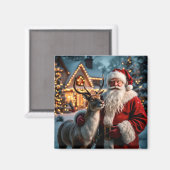 Santa Claus Magnet (Vorderseite/Rückseite)