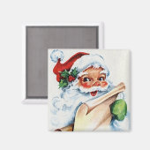 Santa Claus Magnet (Vorderseite/Rückseite)
