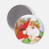 Santa Claus Magnet (Vorderseite/Rückseite)