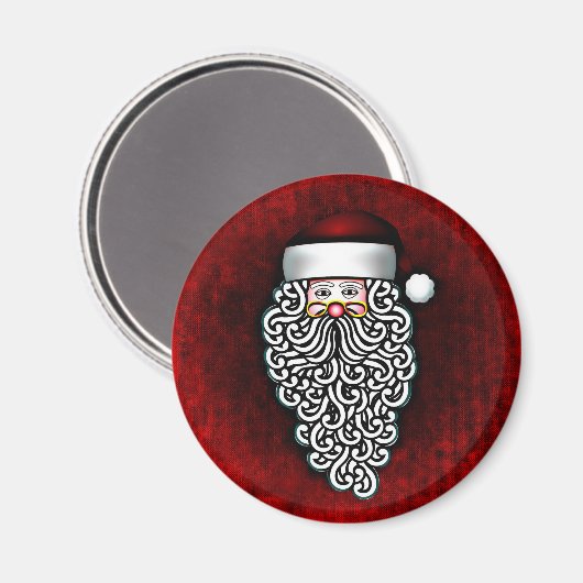 Santa-Claus-Magnet Magnet (Vorderseite/Rückseite)