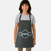 Santa Claus Marine Red Minimal Muster Schürze (Insitu)