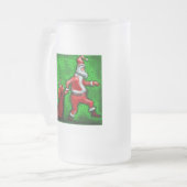 Santa Claus Mattglas Bierglas (Vorderseite Links)