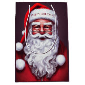 Santa Claus Medium Geschenktasche Mittlere Geschenktüte (Vorderseite)