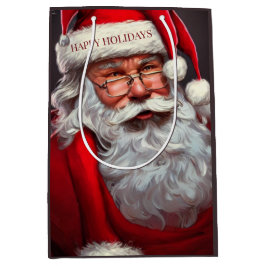Santa Claus Medium Geschenktasche Mittlere Geschenktüte