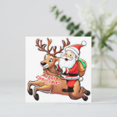 Santa Claus Merry Christmas (Stehend Vorderseite)