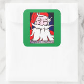 Santa Claus MERRY CHRISTMAS ART NOUVEAU STICKER (Tasche)