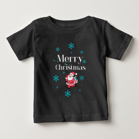 Santa Claus Merry Christmas Baby T-shirt (Vorderseite)