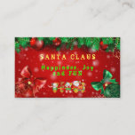 Santa Claus Merry Christmas Business Card Visitenkarte<br><div class="desc">Weihnachten Weihnachtskarte - Maßgeschneidertes Produkt - Sehen Sie sich unsere anderen Produkte und Sammlungen an,  wählen Sie ein Geschenk für Sie und Ihre lieben.
Danke,  dass du in unserem Laden gekauft hast! Komm wieder! :)</div>