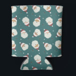 Santa Claus Merry Christmas Dosenkühler<br><div class="desc">Niedliche Abbildung von drei Weihnachtssichtern. Ideal für die Ferienzeit.</div>