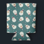 Santa Claus Merry Christmas Dosenkühler<br><div class="desc">Niedliche Abbildung von drei Weihnachtssichtern. Ideal für die Ferienzeit.</div>