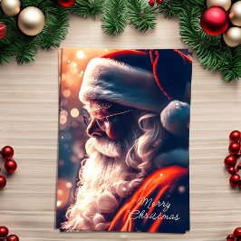 Santa Claus Merry Christmas Feiertagskarte