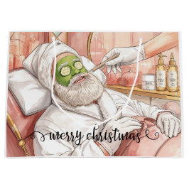 Santa Claus Merry Christmas from Spa in California Große Geschenktüte