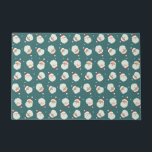 Santa Claus Merry Christmas Fußmatte<br><div class="desc">Niedliche Abbildung von drei Weihnachtssichtern. Ideal für die Ferienzeit.</div>