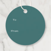 Santa Claus Merry Christmas Geschenkanhänger (Rückseite)