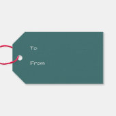 Santa Claus Merry Christmas Geschenkanhänger (Rückseite Horizontal)