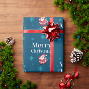 Santa Claus Merry Christmas Geschenkpapier