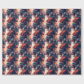 Santa Claus Merry Christmas Geschenkpapier (Flach)