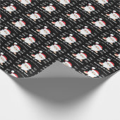 Santa Claus Merry Christmas Ho Ho Ho Ho Geschenkpapier (Ecke)