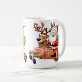 Santa Claus Merry Christmas Kaffeetasse (VorderseiteRechts)